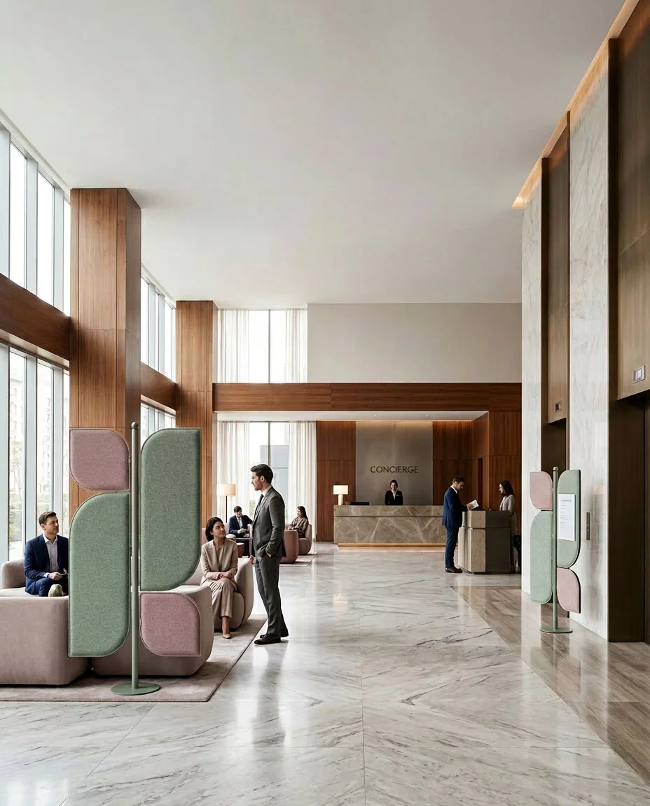 pannelli fonoassorbenti per hotel